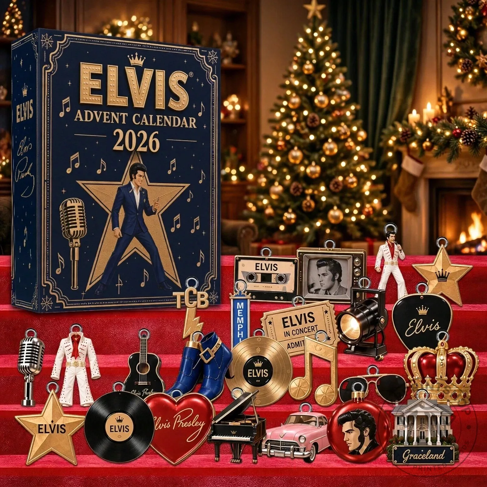 Elvis Presley Music Rock Legend Advent Calendar