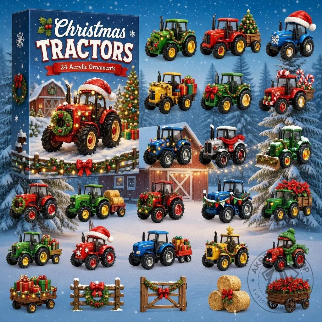 Tractors Transportation Vehicles Advent Calendar 2026