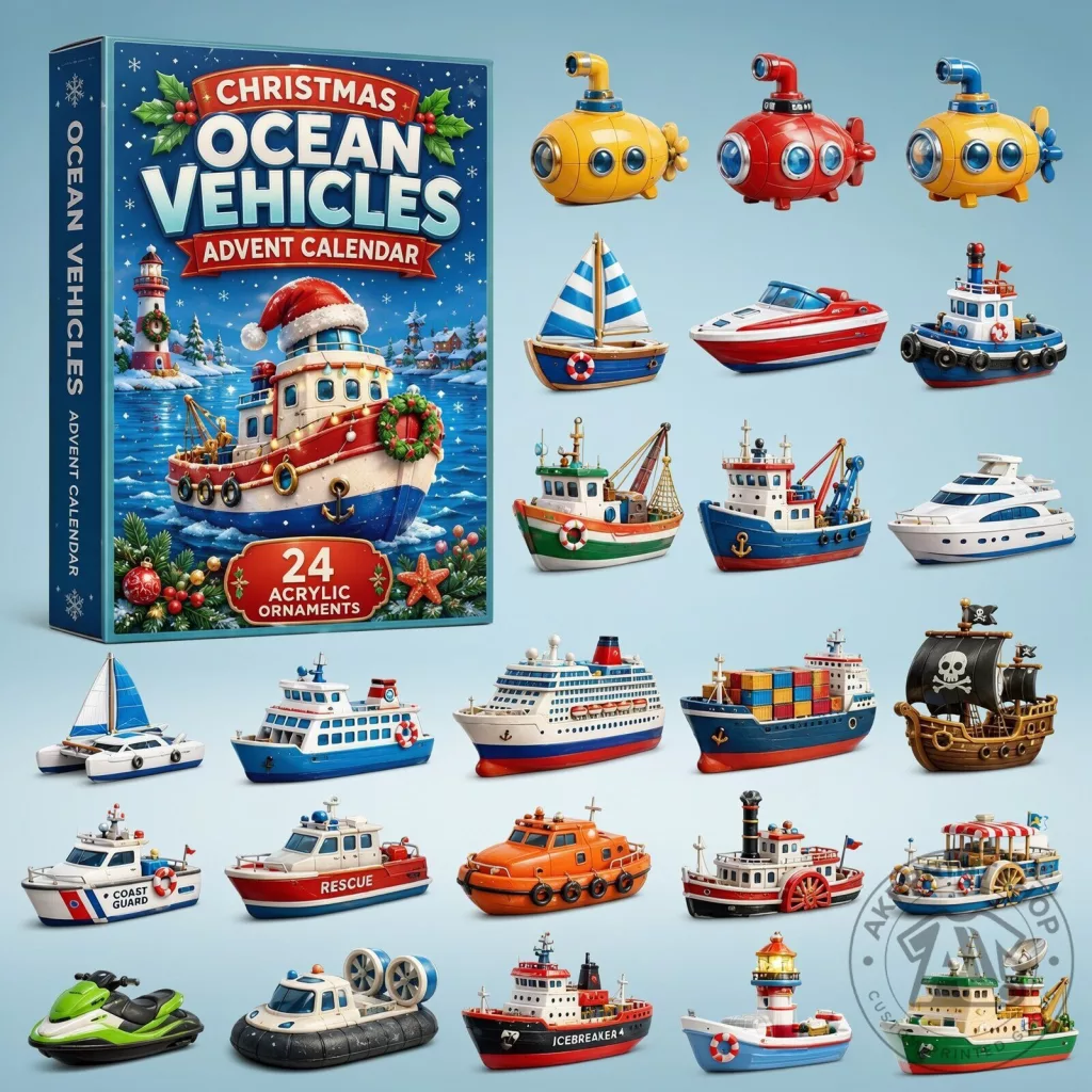 Christmas Ocean Vehicles Advent Calendar Christmas Ocean Vehicles Advent Calendar