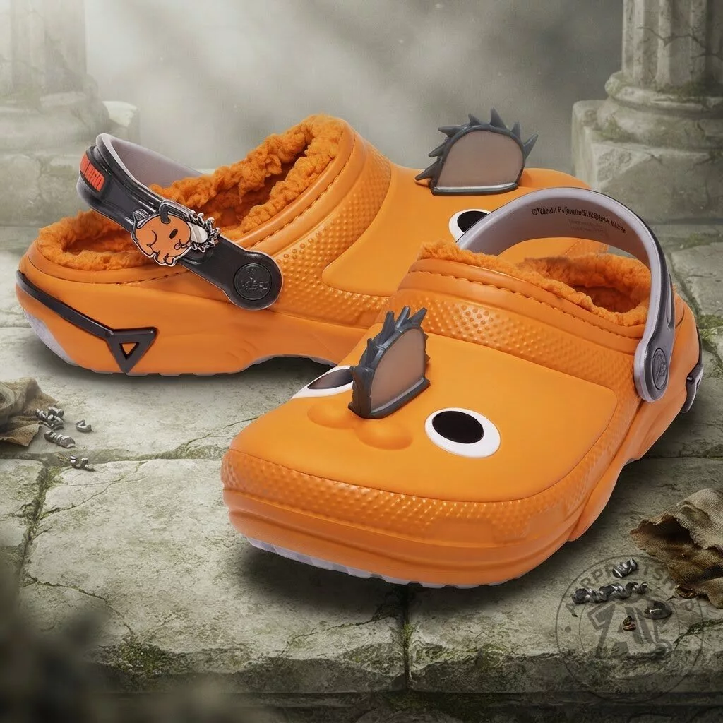 Pochita Chainsaw Man Classic Crocs 3 Pochita Chainsaw Man Classic Crocs product design and detailed view