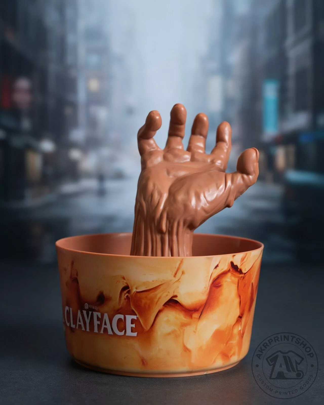 Clayface Halloween popcorn bucket