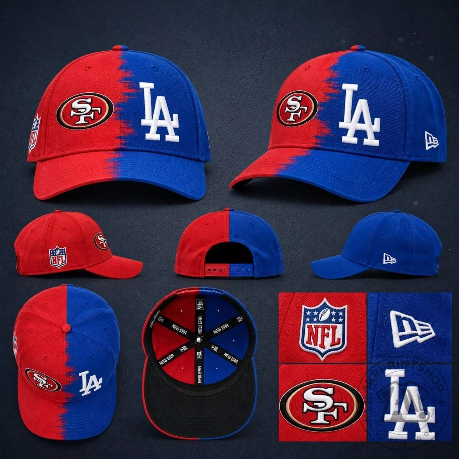 San Francisco 49ers and the Los Angeles Dodgers Cap