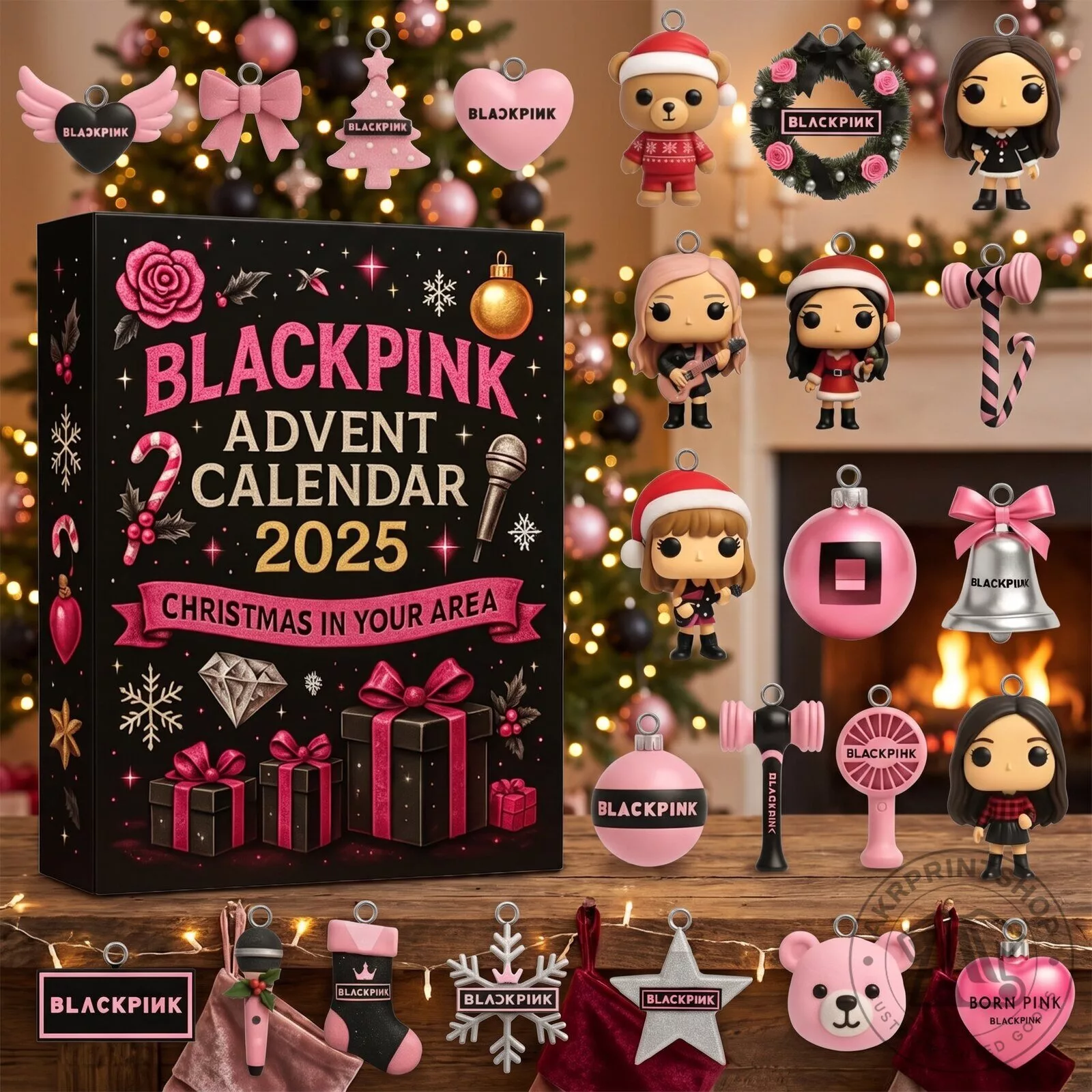 Blackpink Kpop Music Christmas in Your Area Advent Calendar