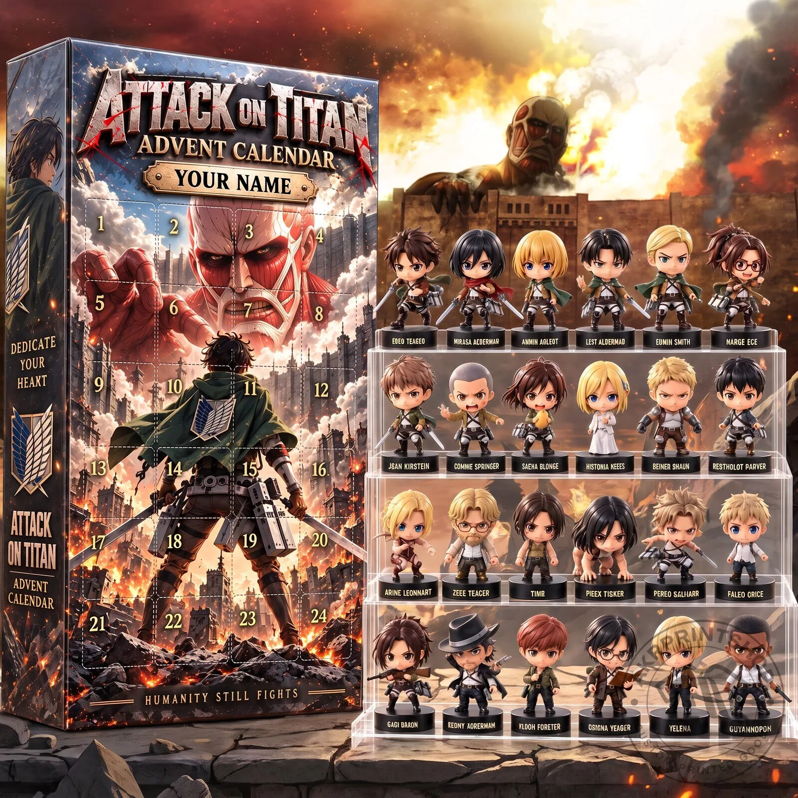 Attack on titian Christmas Advent Calendar
