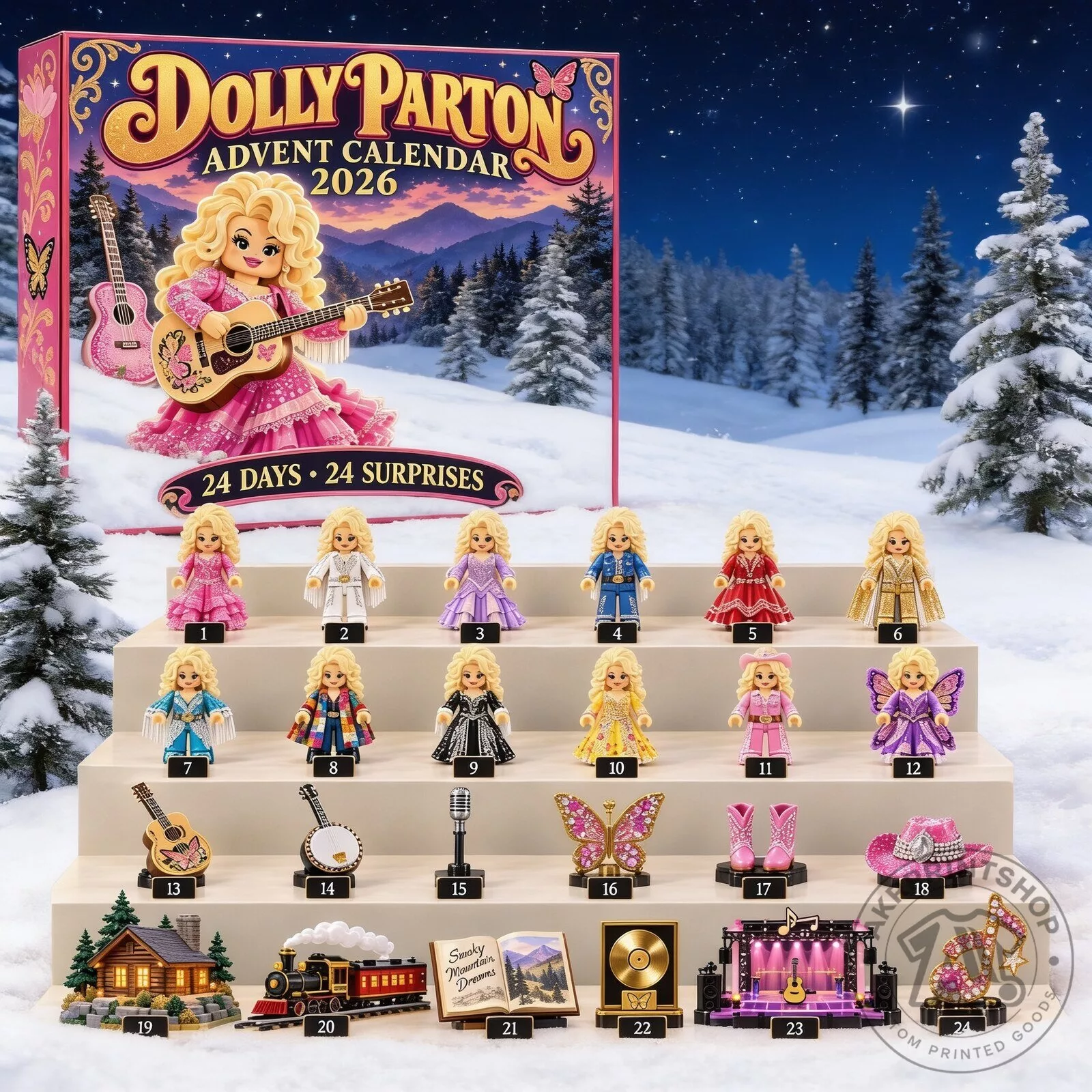 Dolly Parton Music Legend Premium Advent Calendar