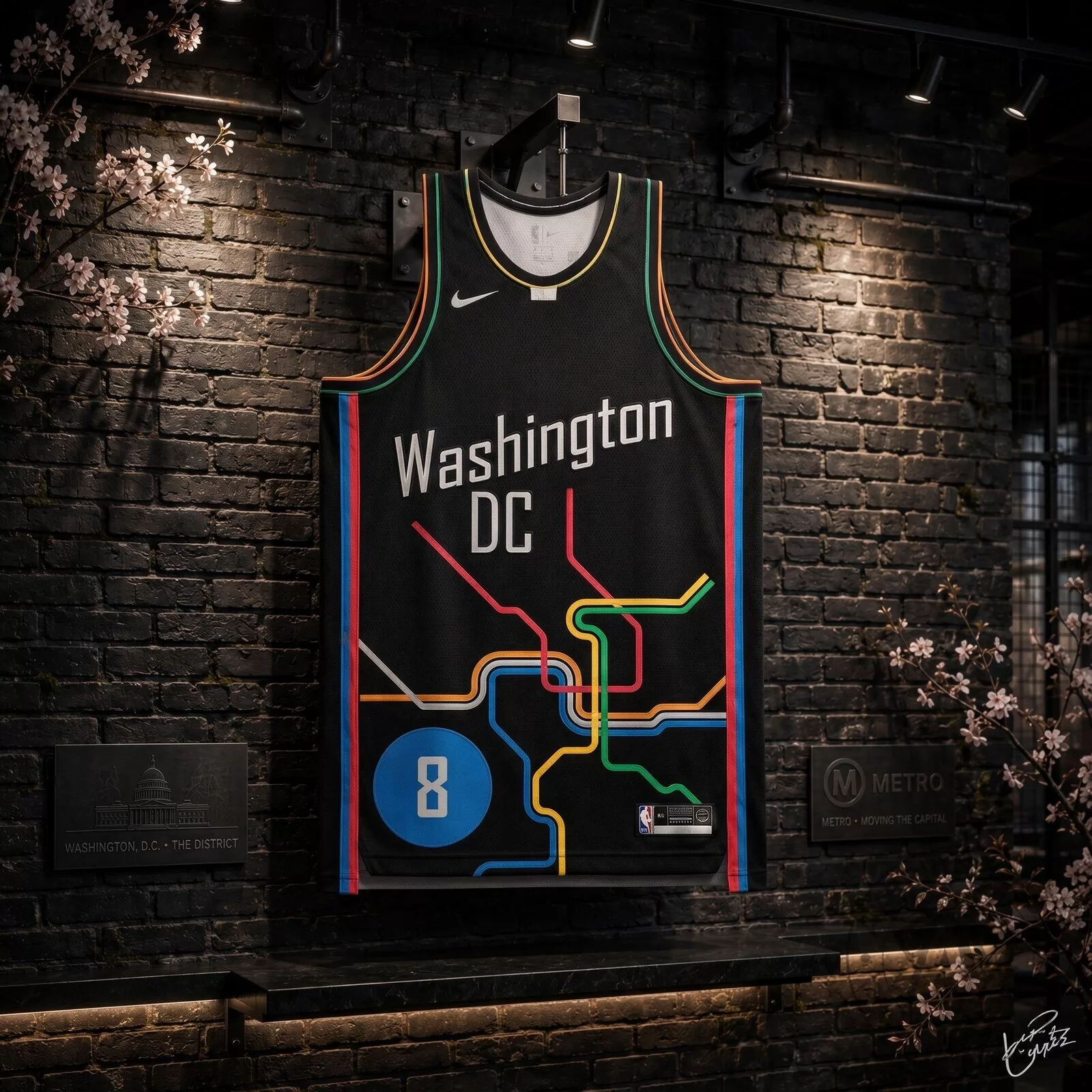 Washington DC Metro flavor to the jersey