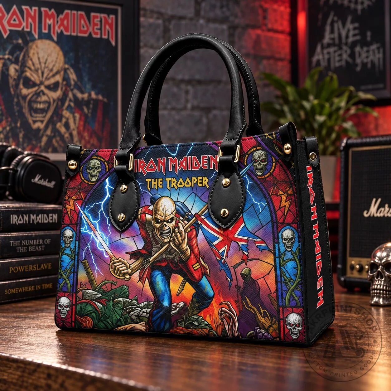 Iron Maiden Music Legend Leather HandBag