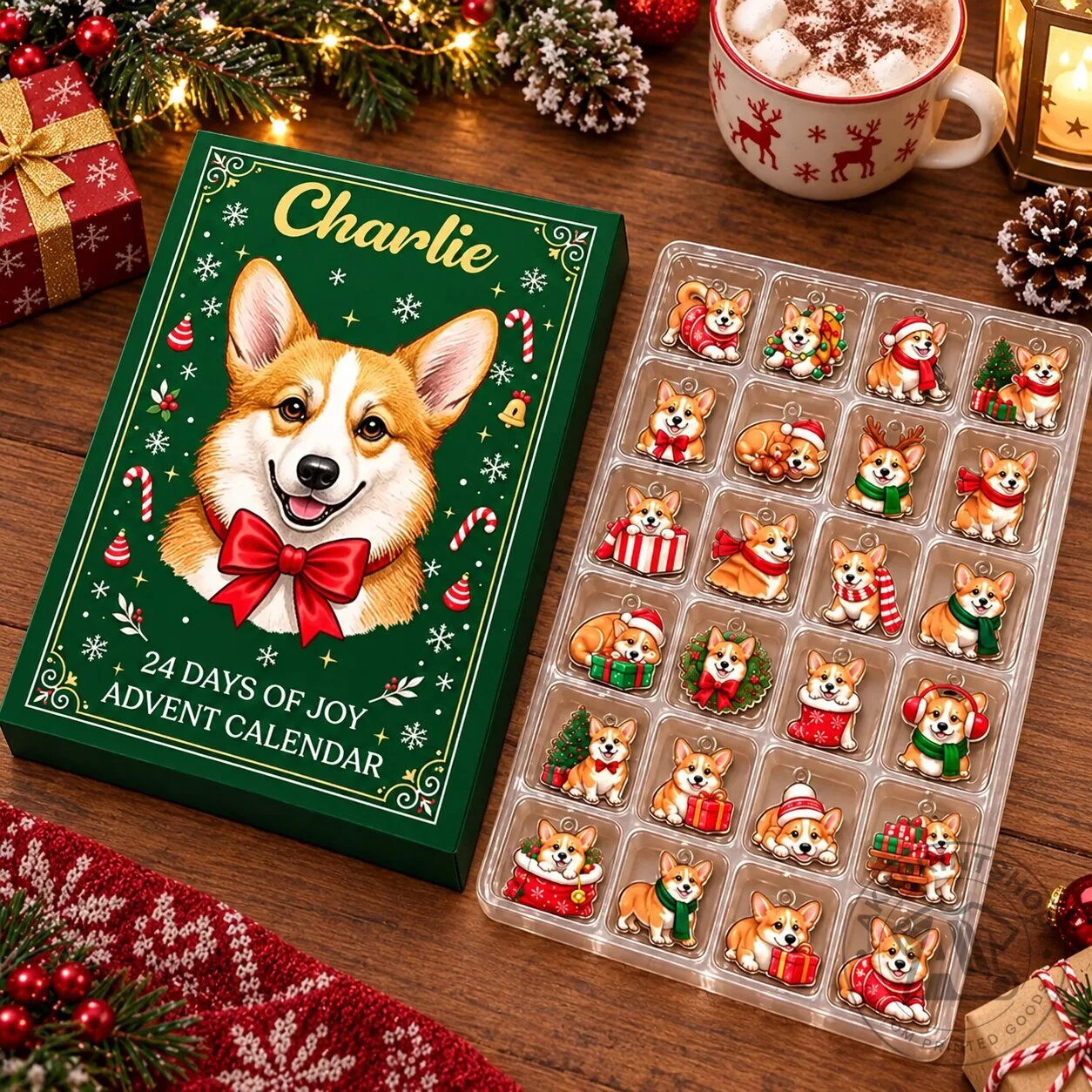 Christmas Gift For Corgi Lovers Dog Owner Advent Calendar