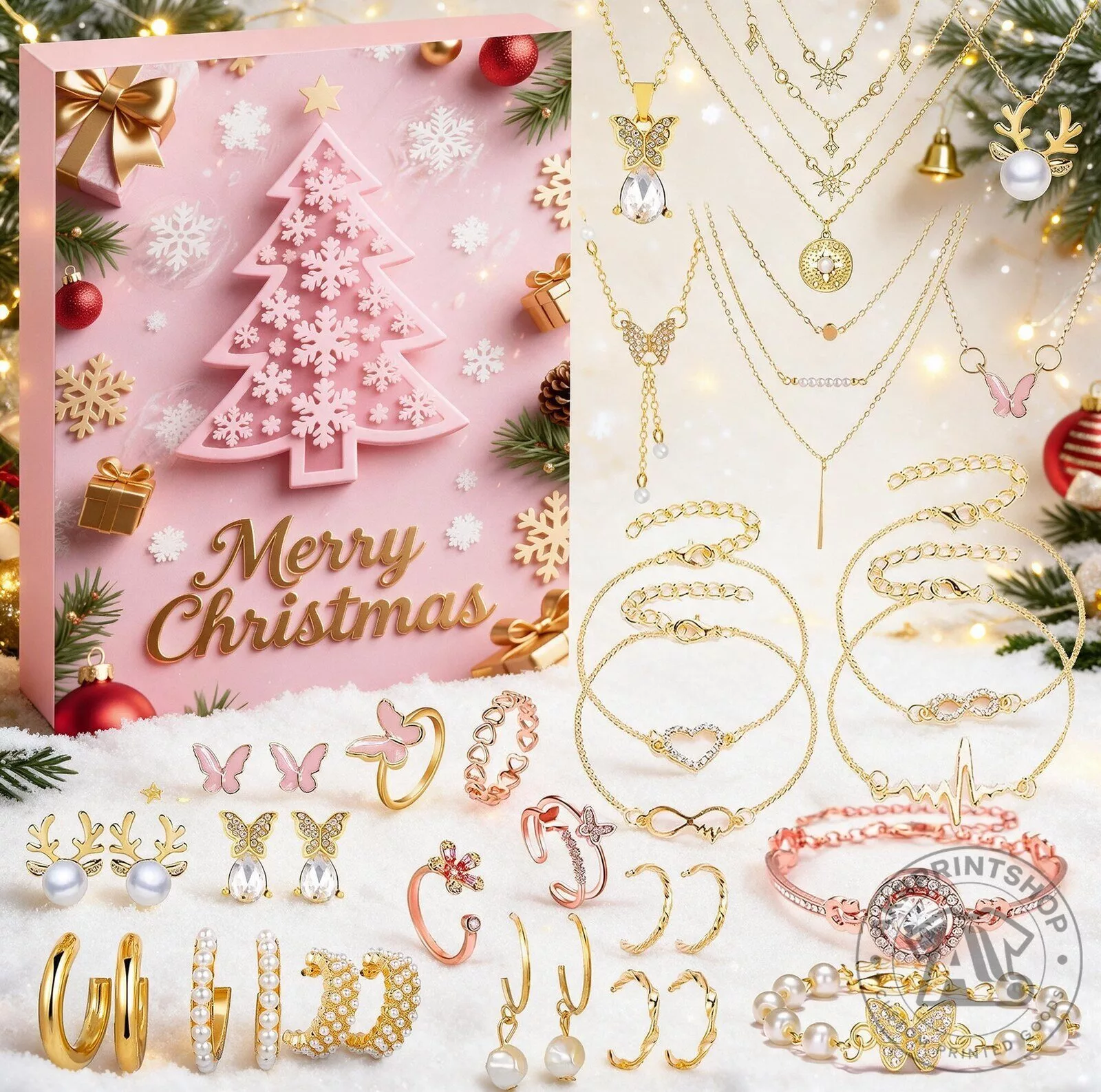 Jewellery 2026 One for Every December Morning Christmas Advent Calendar