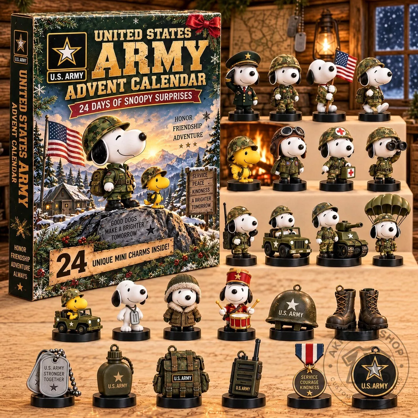 Snoopy X US Army Christmas 2026 Advent Calendar