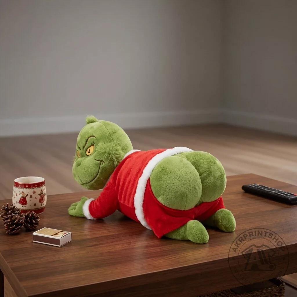 Grinch Butt Movie Plush Christmas Tissue Box Holder